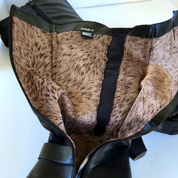 VANGELO Black Full-Zip Tall Dress Boots (Eu-40) - Picture 11 of 15